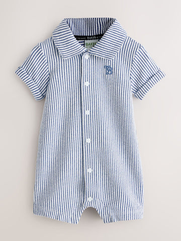 Baker by Ted Baker Textured Stripe Romper