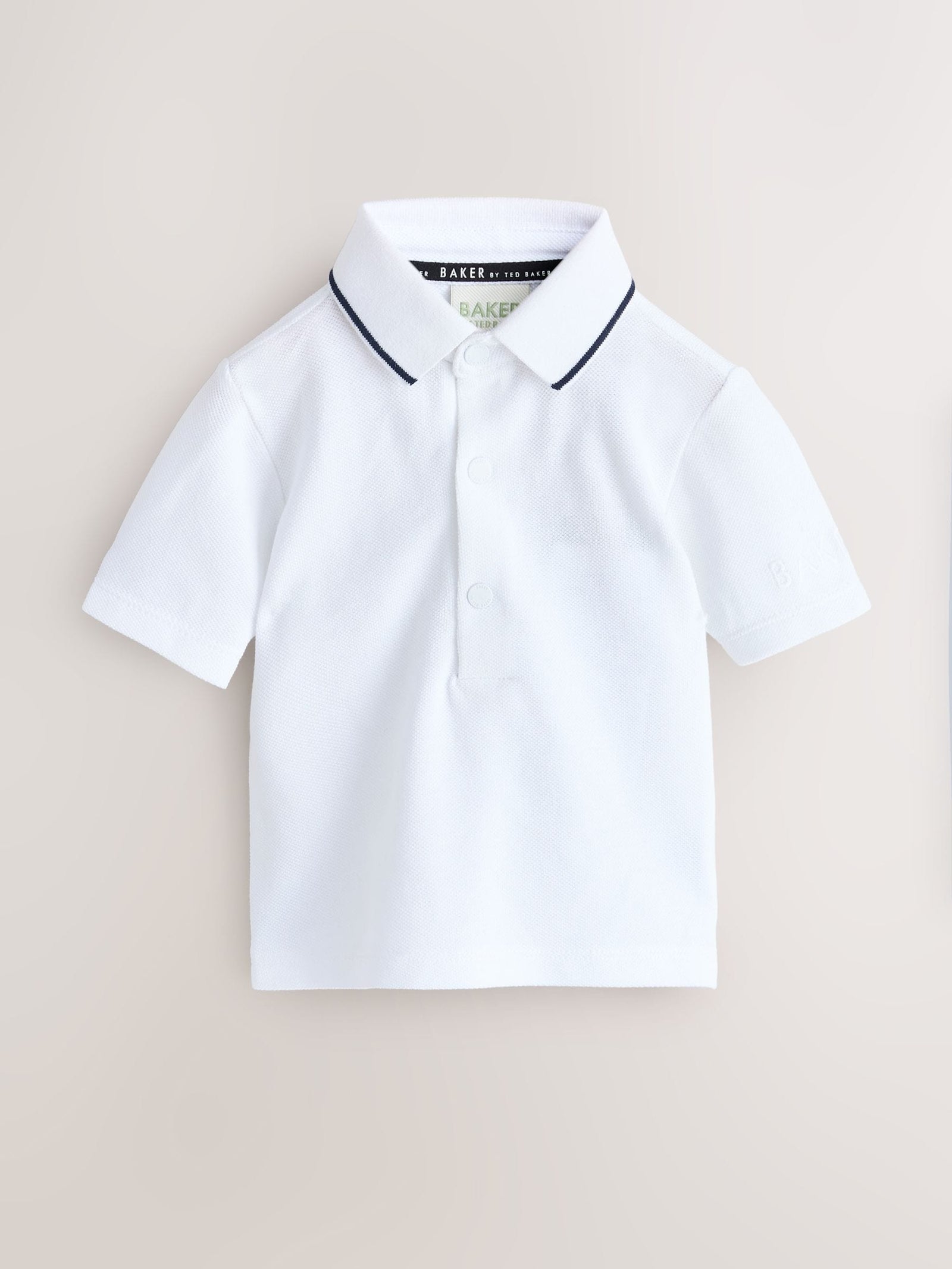 Baker by Ted Baker Stripe Dungaree and Polo Shirt Set