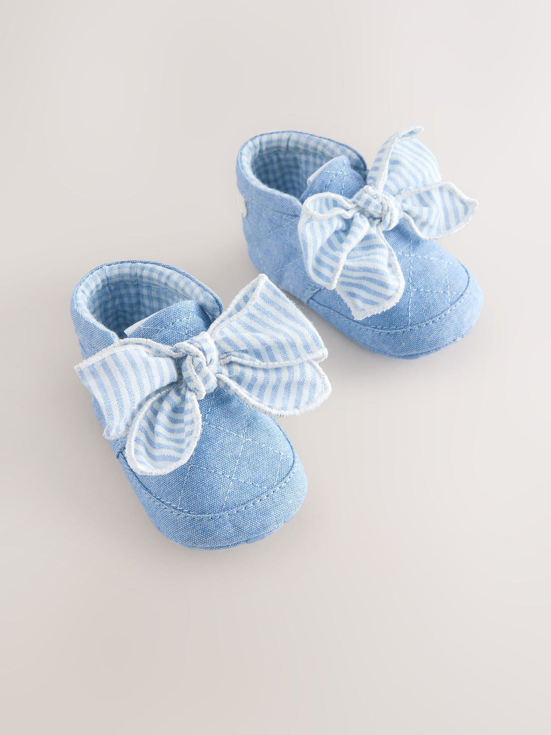 Blue Baby Floral Print Boots (0-18mths)