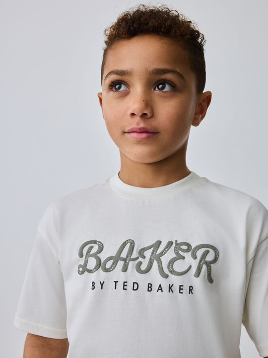 Baker by Ted Baker Green Varsity Jacket, T-Shirt and Shorts Set