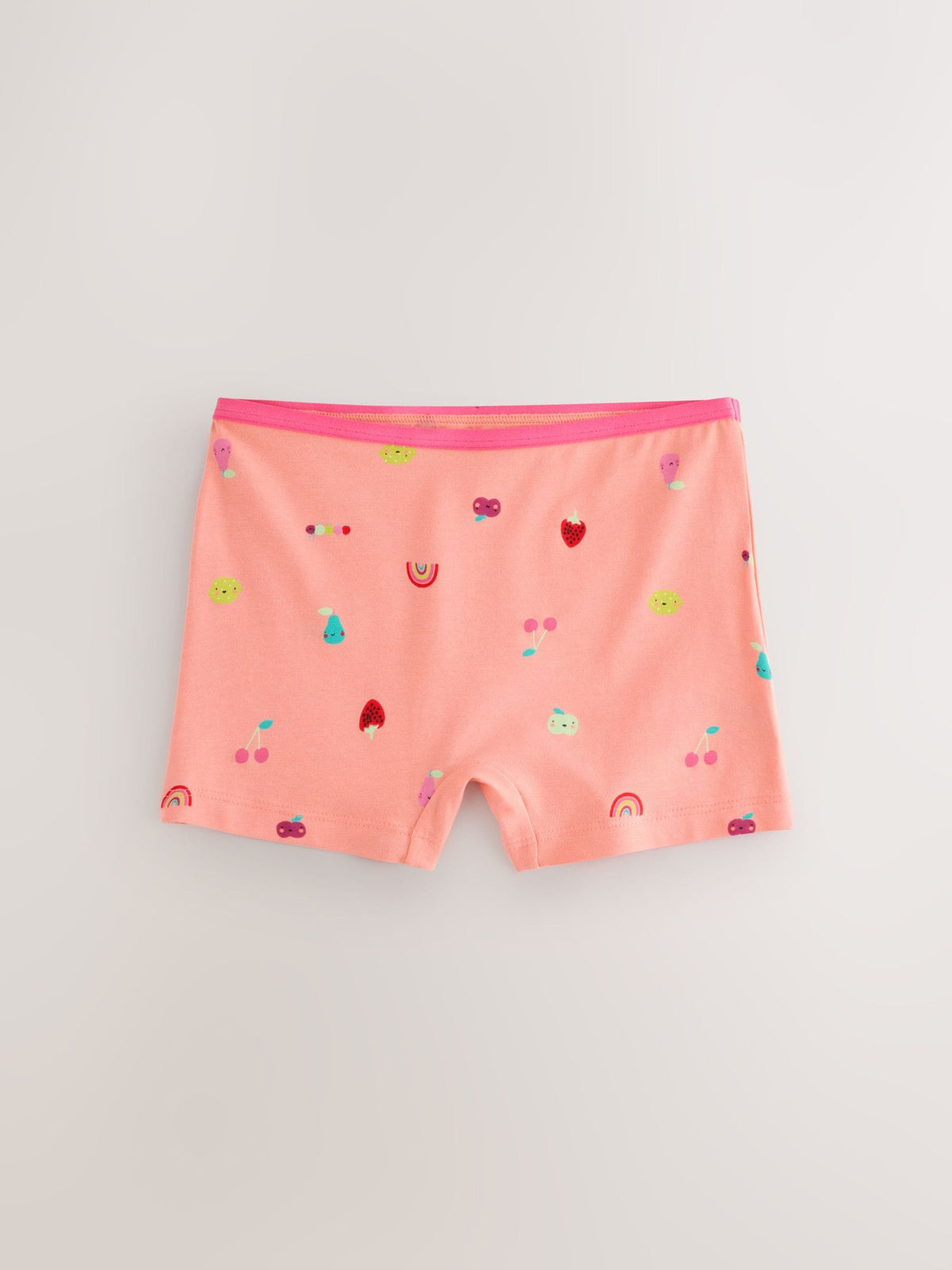 Pink/Lilac Fruits Short Briefs 5 Pack (2-16yrs)