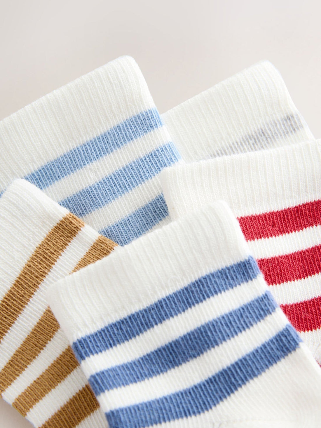 Blue/White Socks 5 pack (0mths-2yrs)