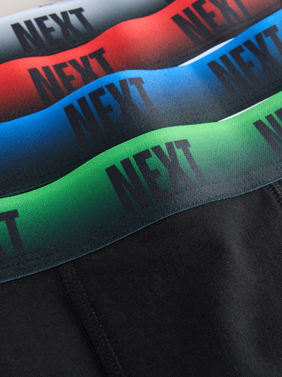 Black with Ombre Waistband Trunks 5 Pack (1.5-16yrs)