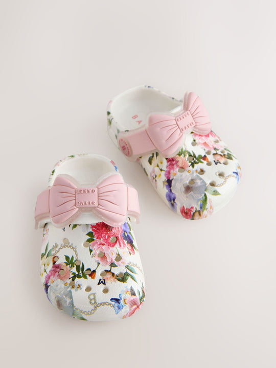 Baker by Ted Baker Baby Girls Clog Sandals With Bow