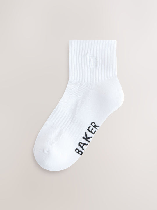Baker by Ted Baker Ribbed Cushioned Sole Socks 6 Pack