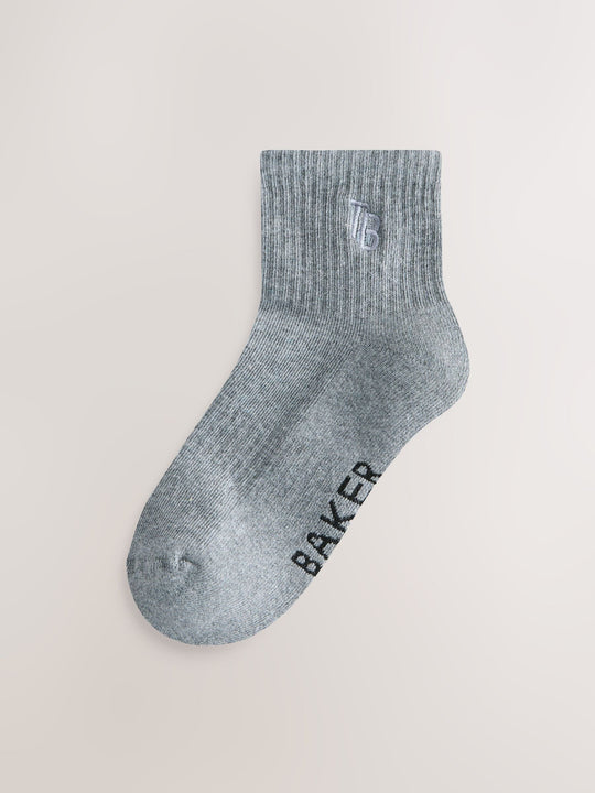 Baker by Ted Baker Ribbed Cushioned Sole Socks 6 Pack