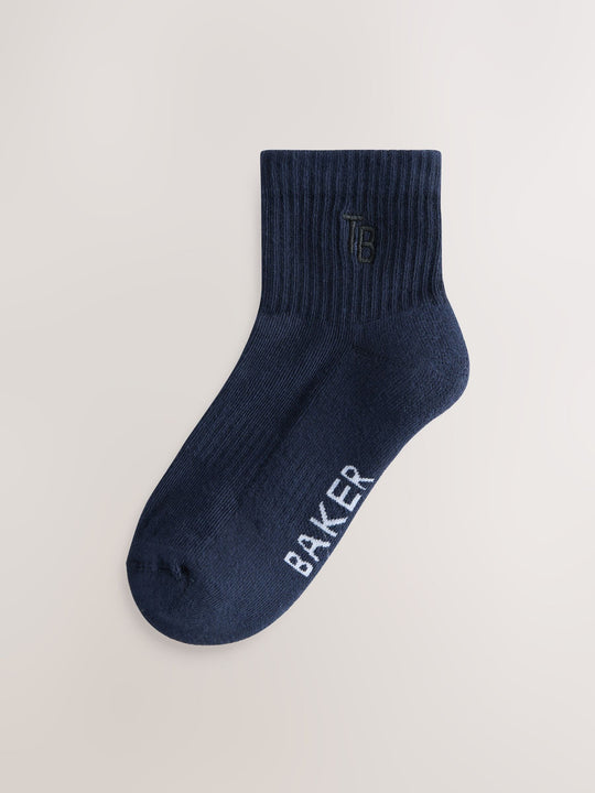 Baker by Ted Baker Ribbed Cushioned Sole Socks 6 Pack
