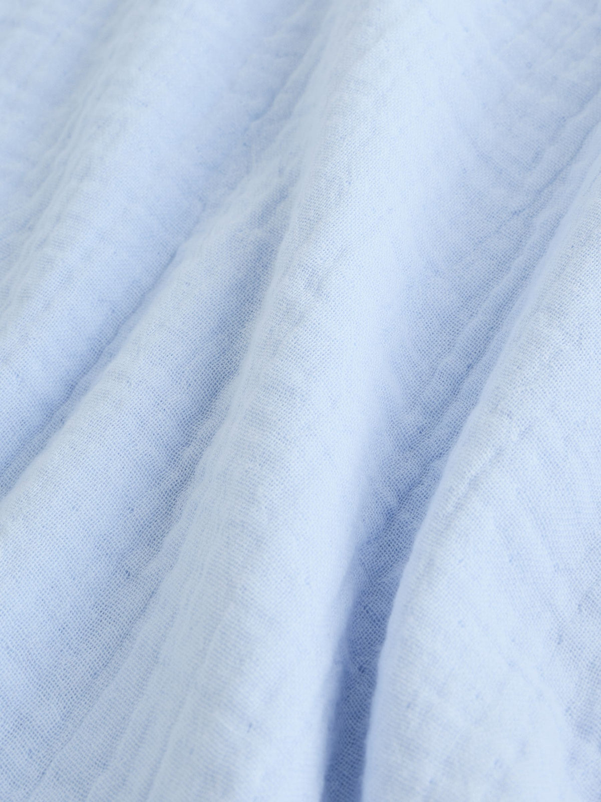 Blue Muslin 1 Tog Baby Sleep Bag