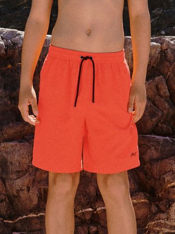 Orange Longer Length Swim Shorts (1.5-16yrs)