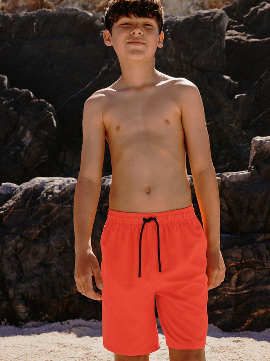 Orange Longer Length Swim Shorts (1.5-16yrs)
