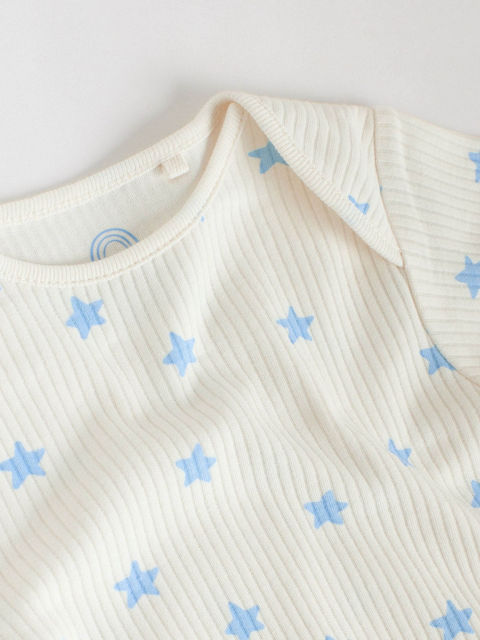 Blue Short Sleeve Long Sleeve Baby Bodysuits 5 Pack