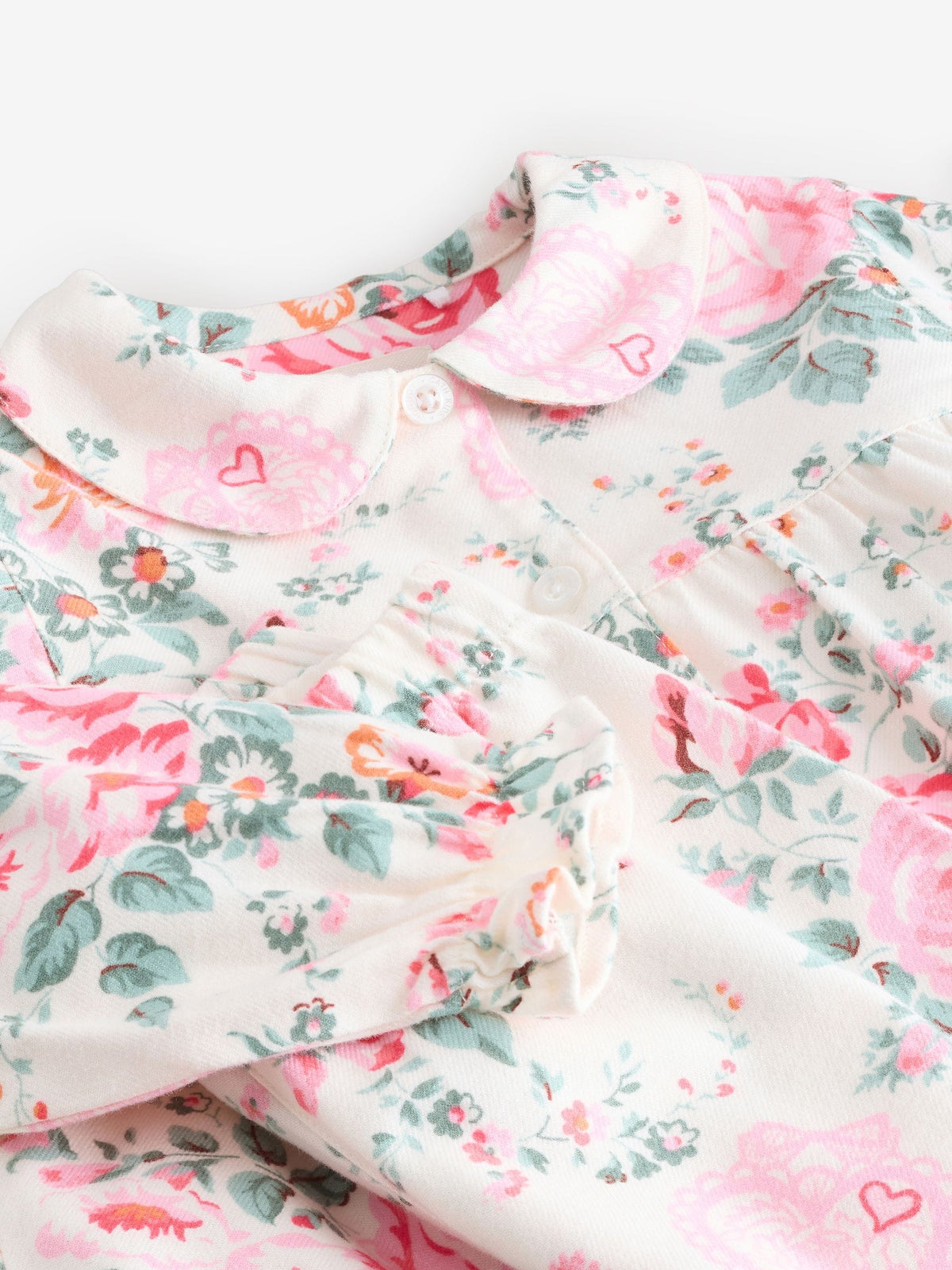 Ecru White Cath Kidston Woven Button Through Pyjamas