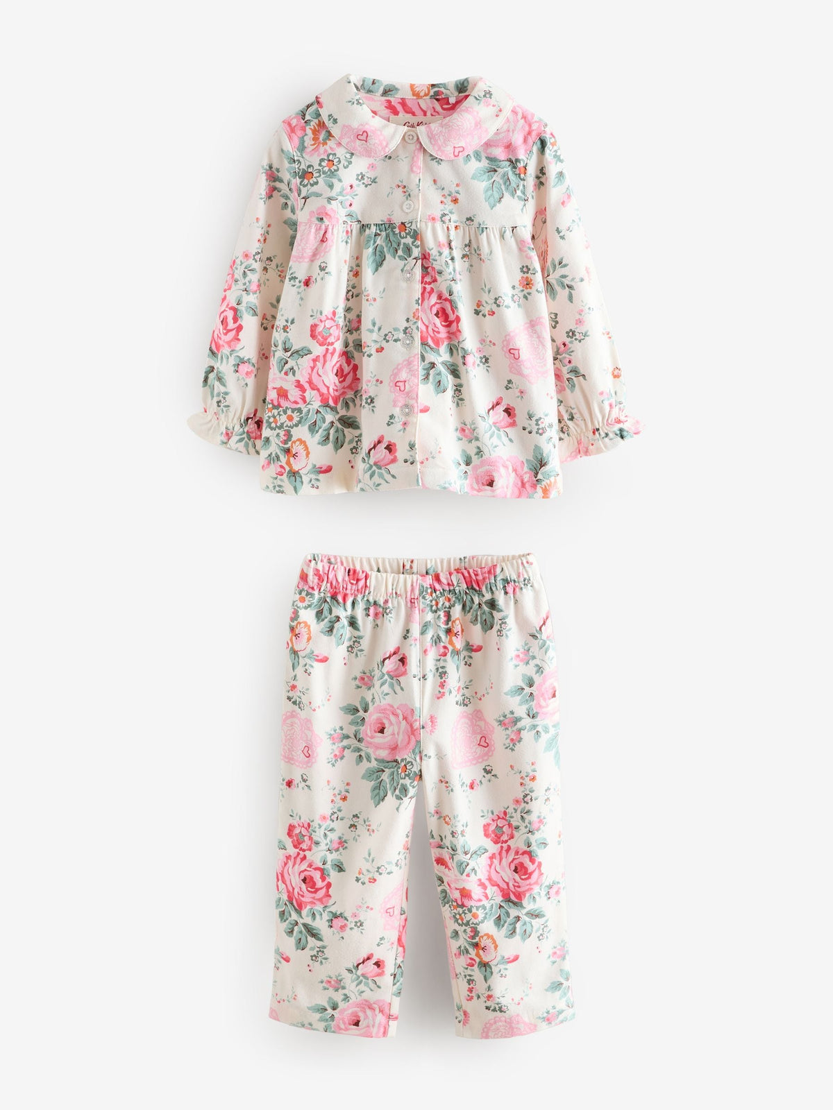 Ecru White Cath Kidston Woven Button Through Pyjamas