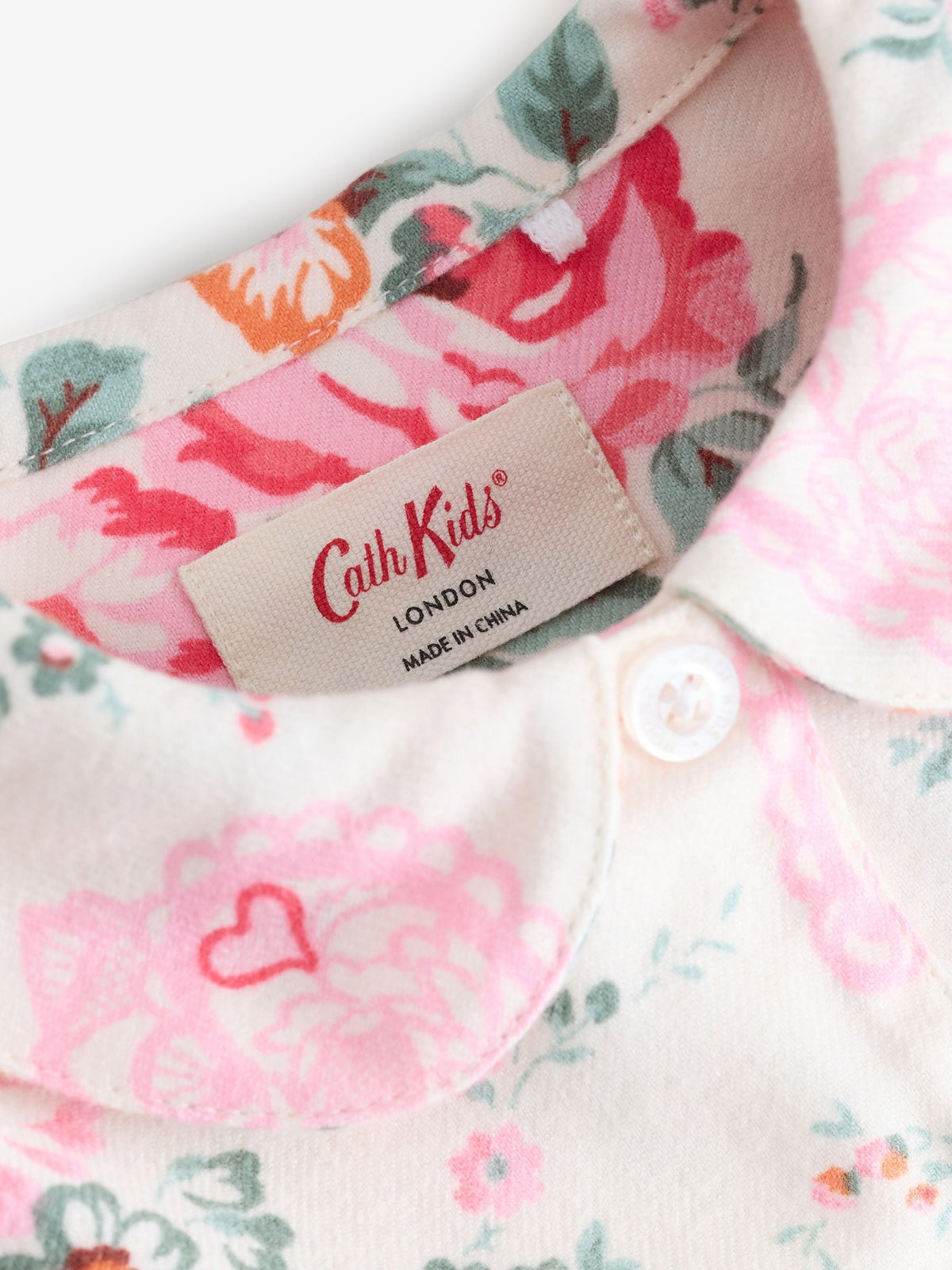 Ecru White Cath Kidston Woven Button Through Pyjamas