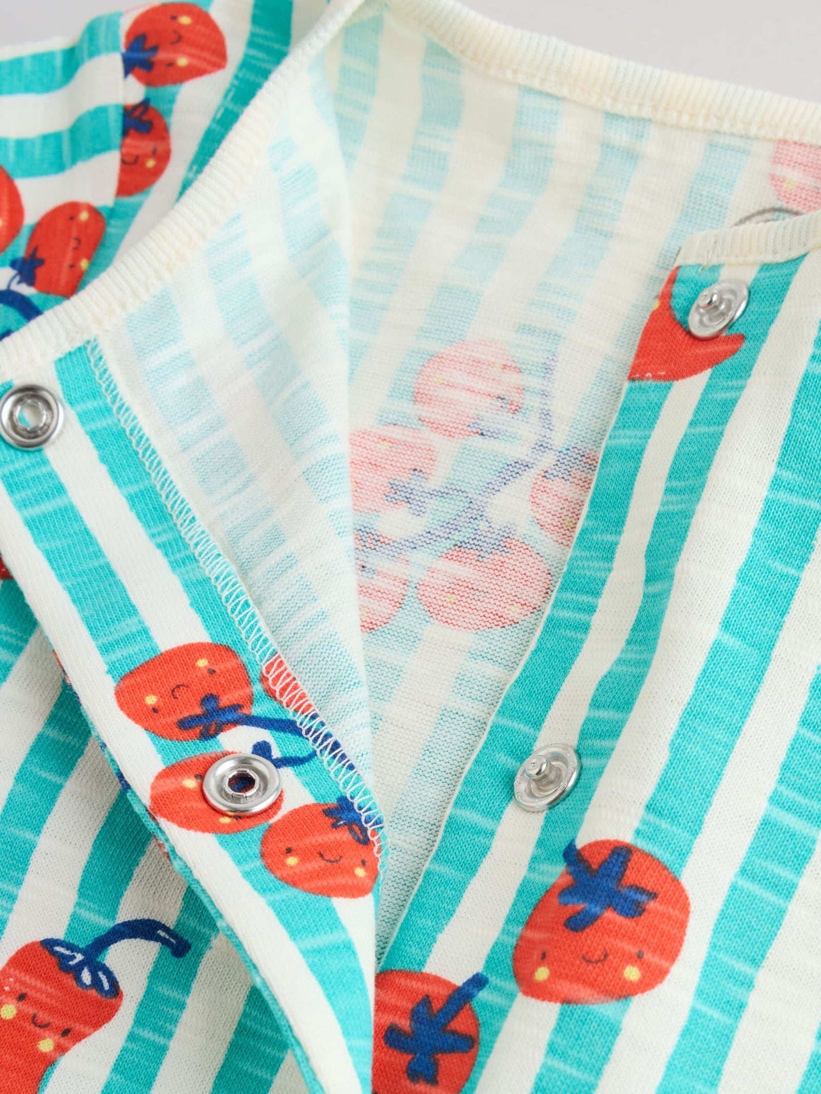 Tomato Print Jersey Baby Rompers 4 Pack