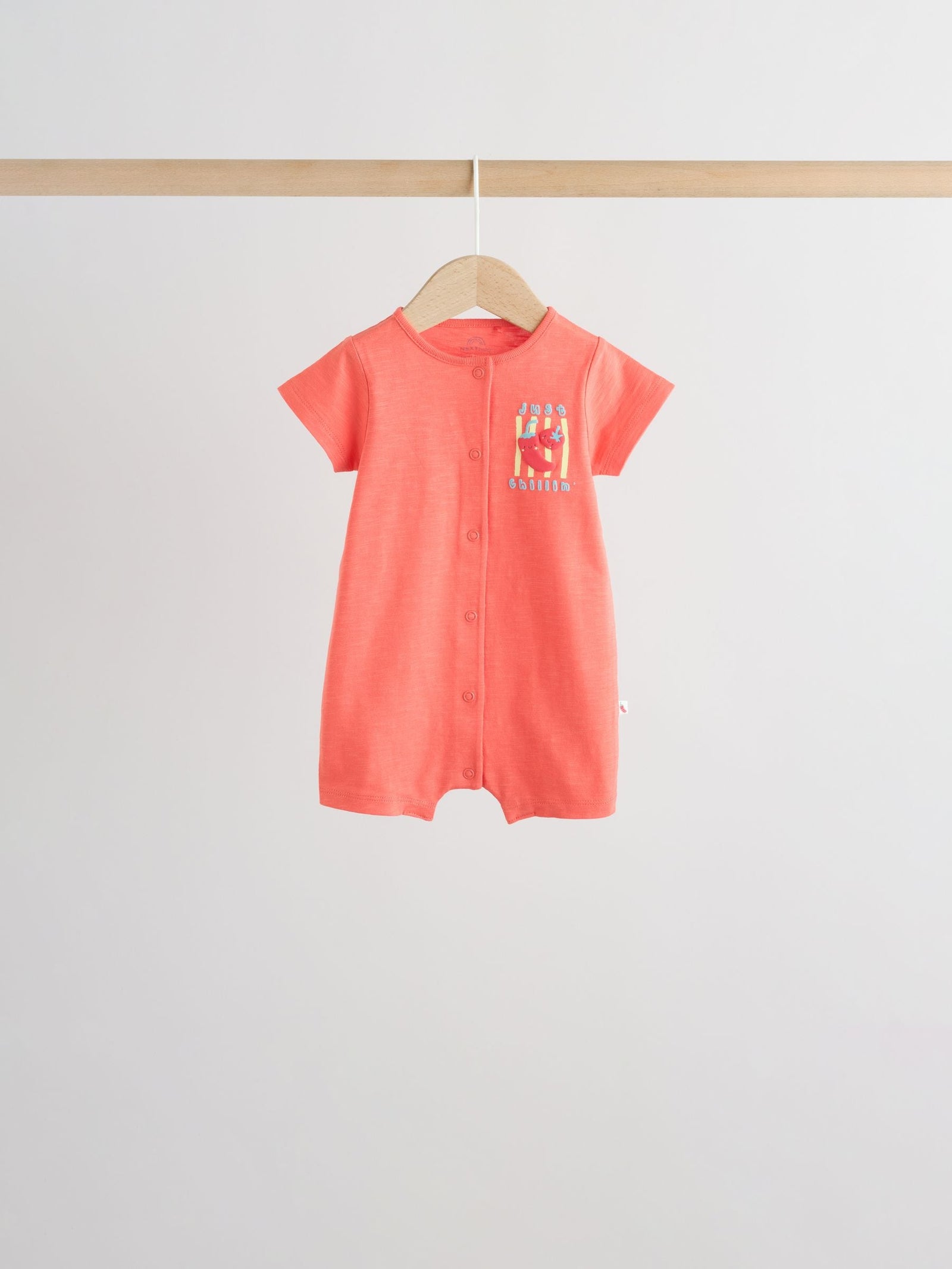 Tomato Print Jersey Baby Rompers 4 Pack