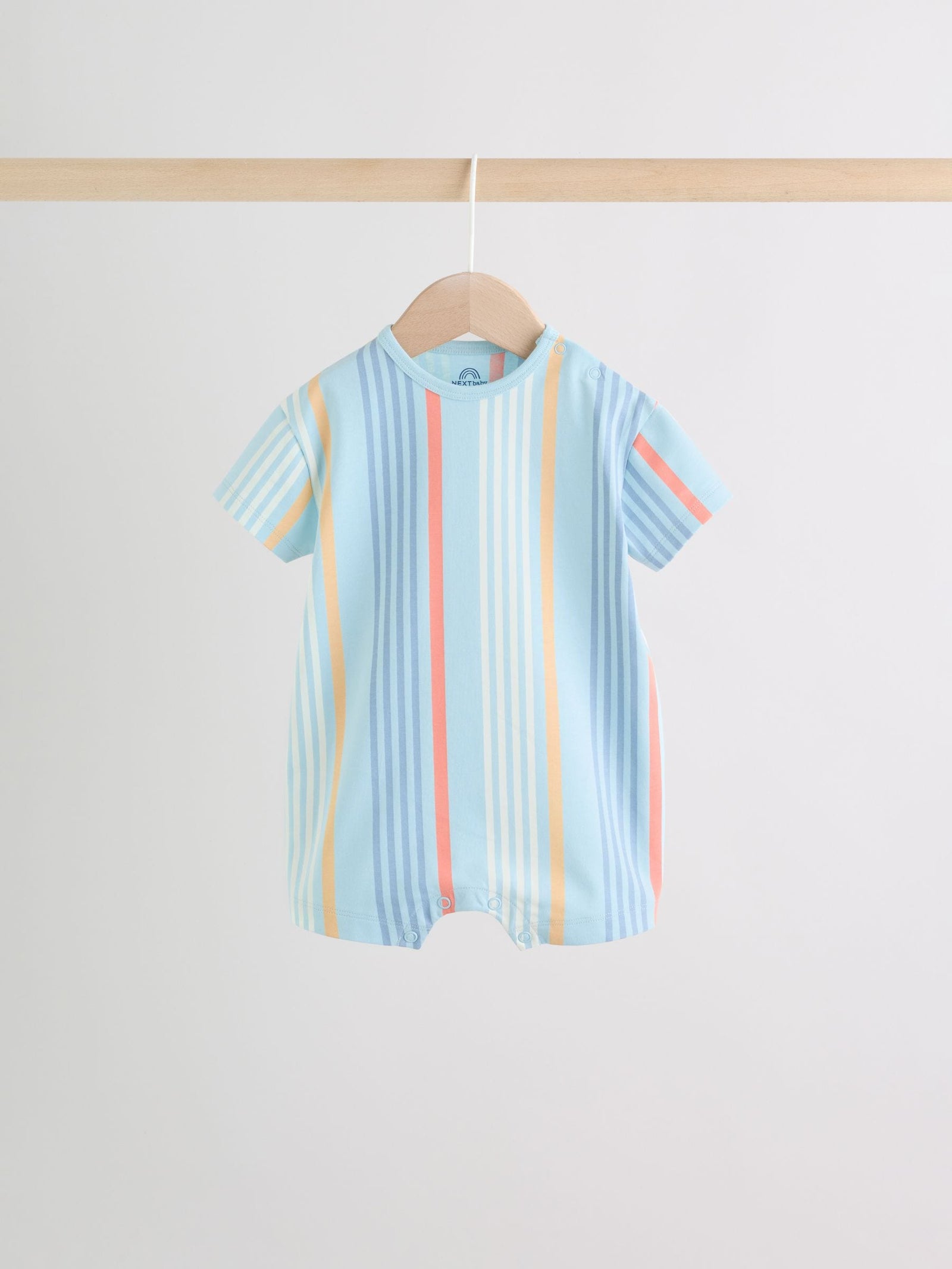 Coastal Crab Print Jersey Baby Rompers 4 Pack