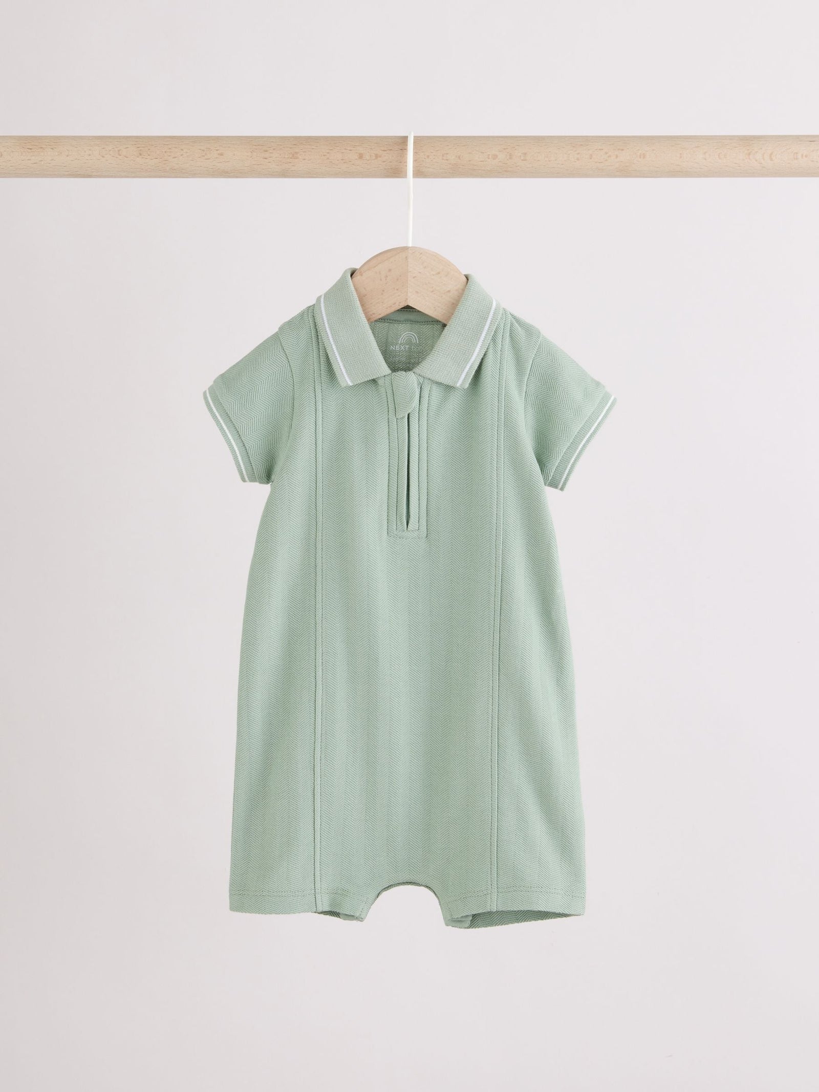 Blue/Green Smart Collar Baby Rompers 2 Pack
