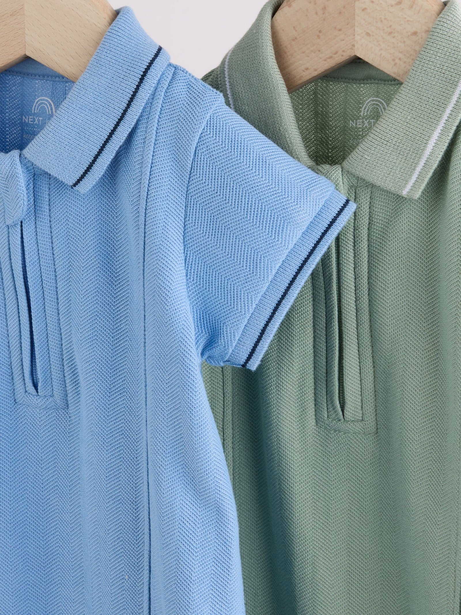 Blue/Green Smart Collar Baby Rompers 2 Pack