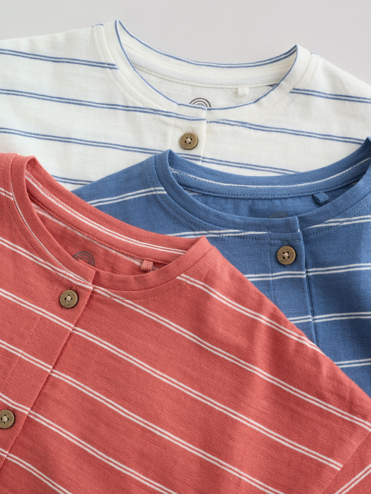 Stripe Jersey Baby Rompers 3 Pack