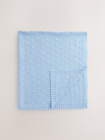Blue Baby Bobble Blanket