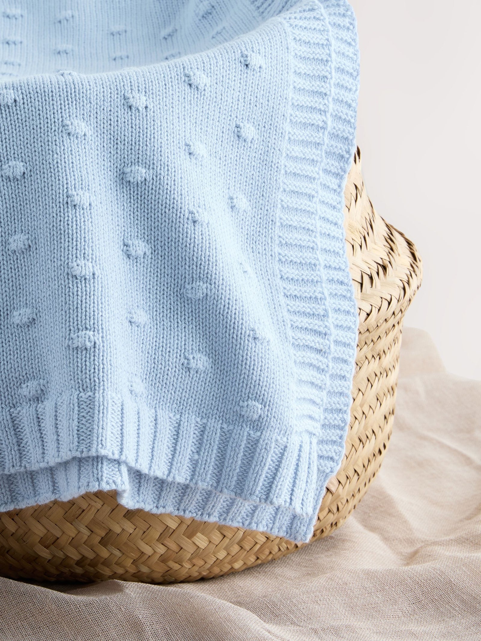 Blue Baby Bobble Blanket
