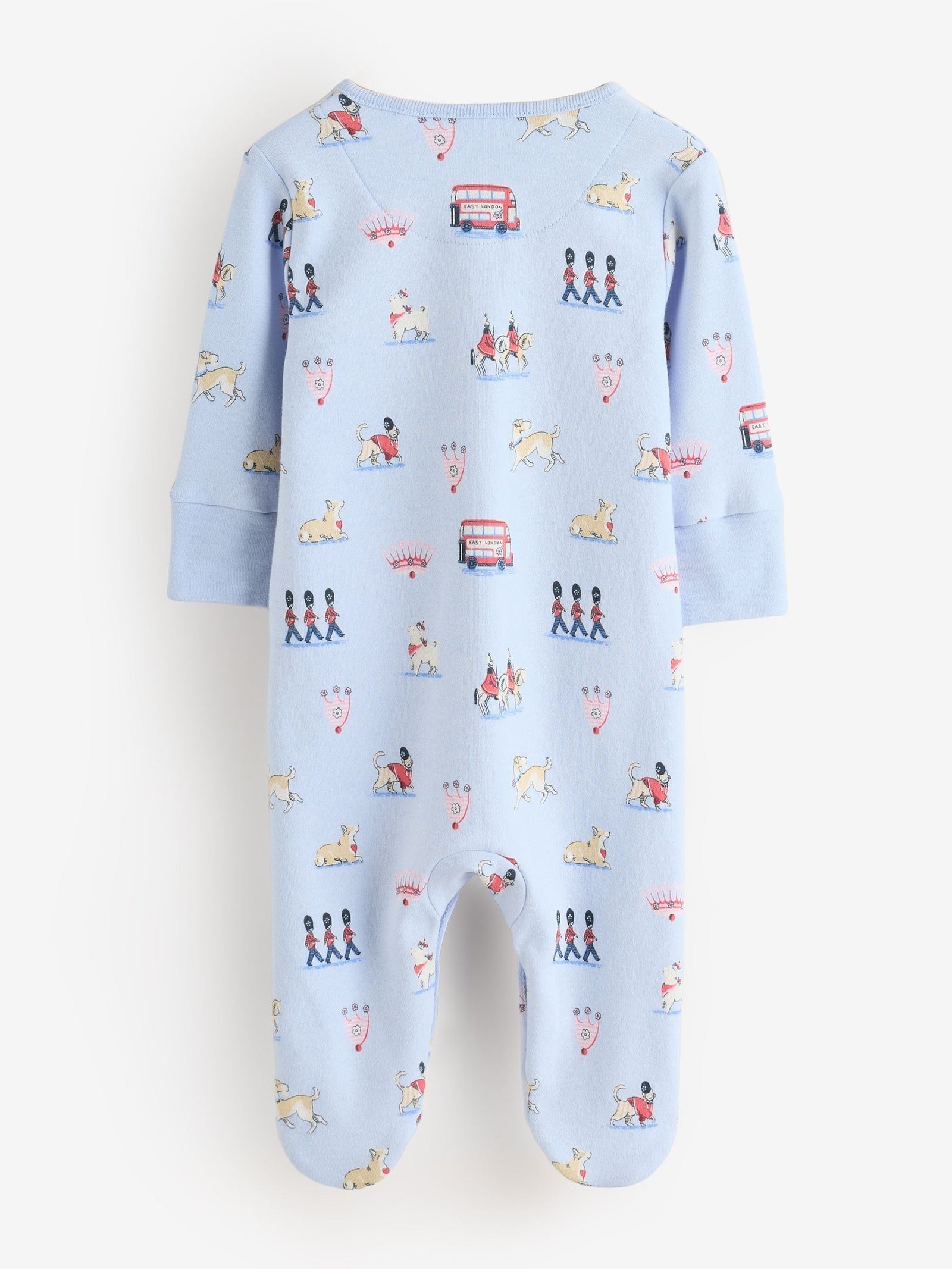 Blue Cath Kidston London Baby Sleepsuit