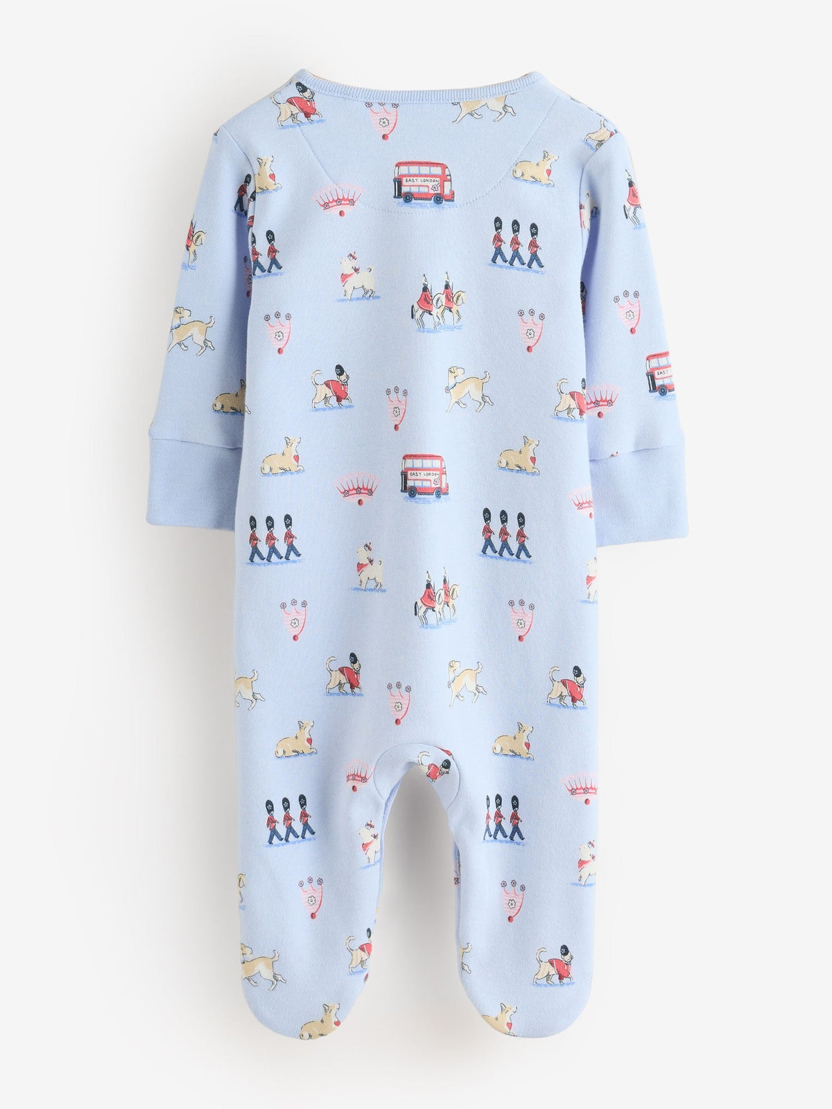 Blue Cath Kidston London Baby Sleepsuit