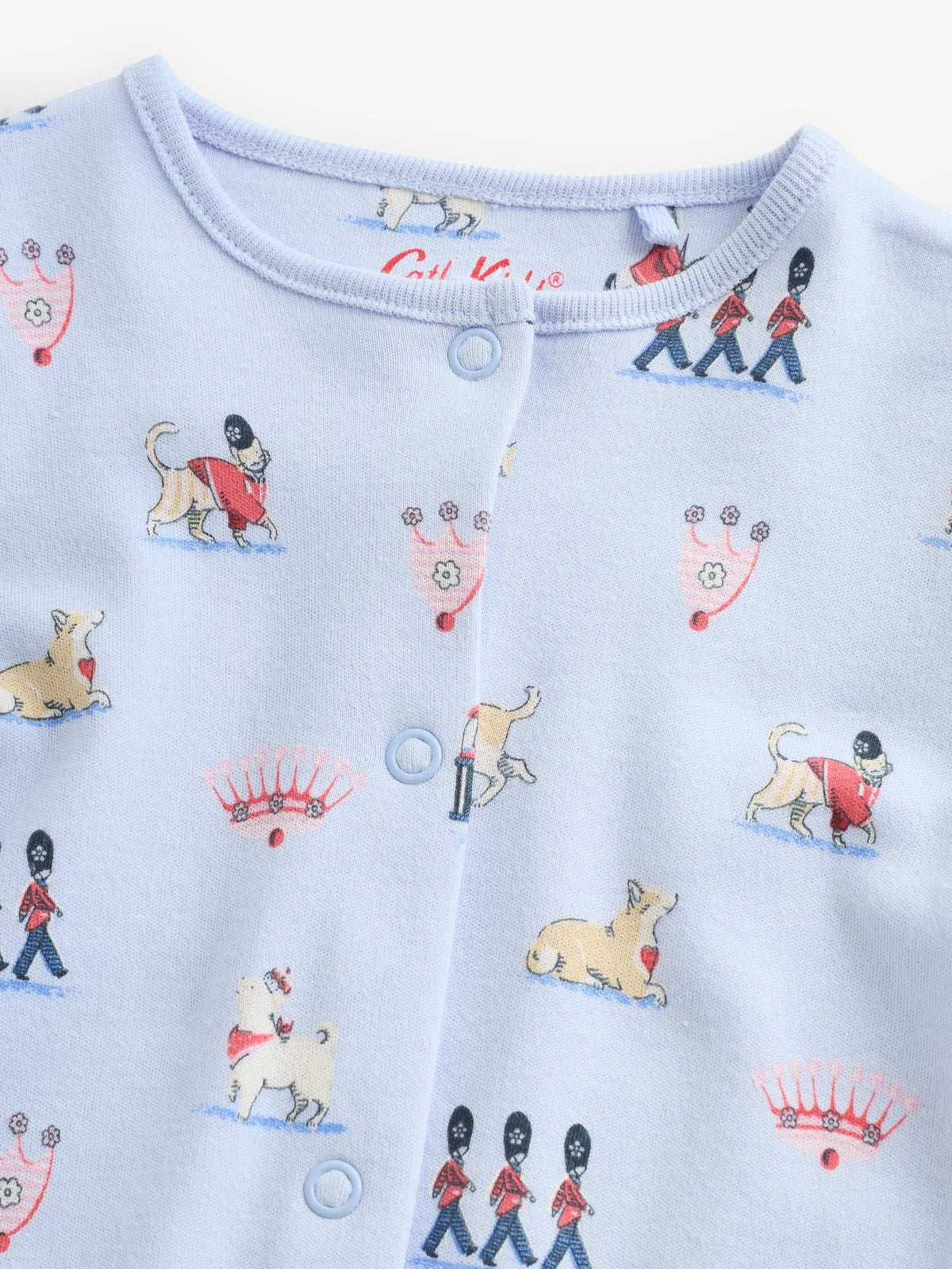 Blue Cath Kidston London Baby Sleepsuit