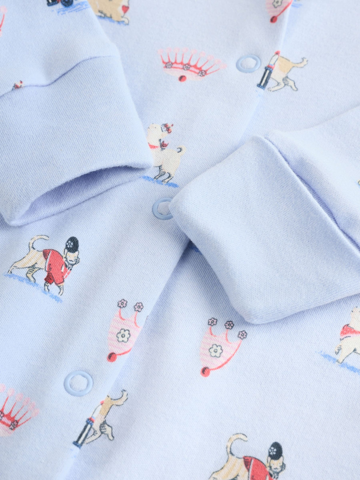 Blue Cath Kidston London Baby Sleepsuit