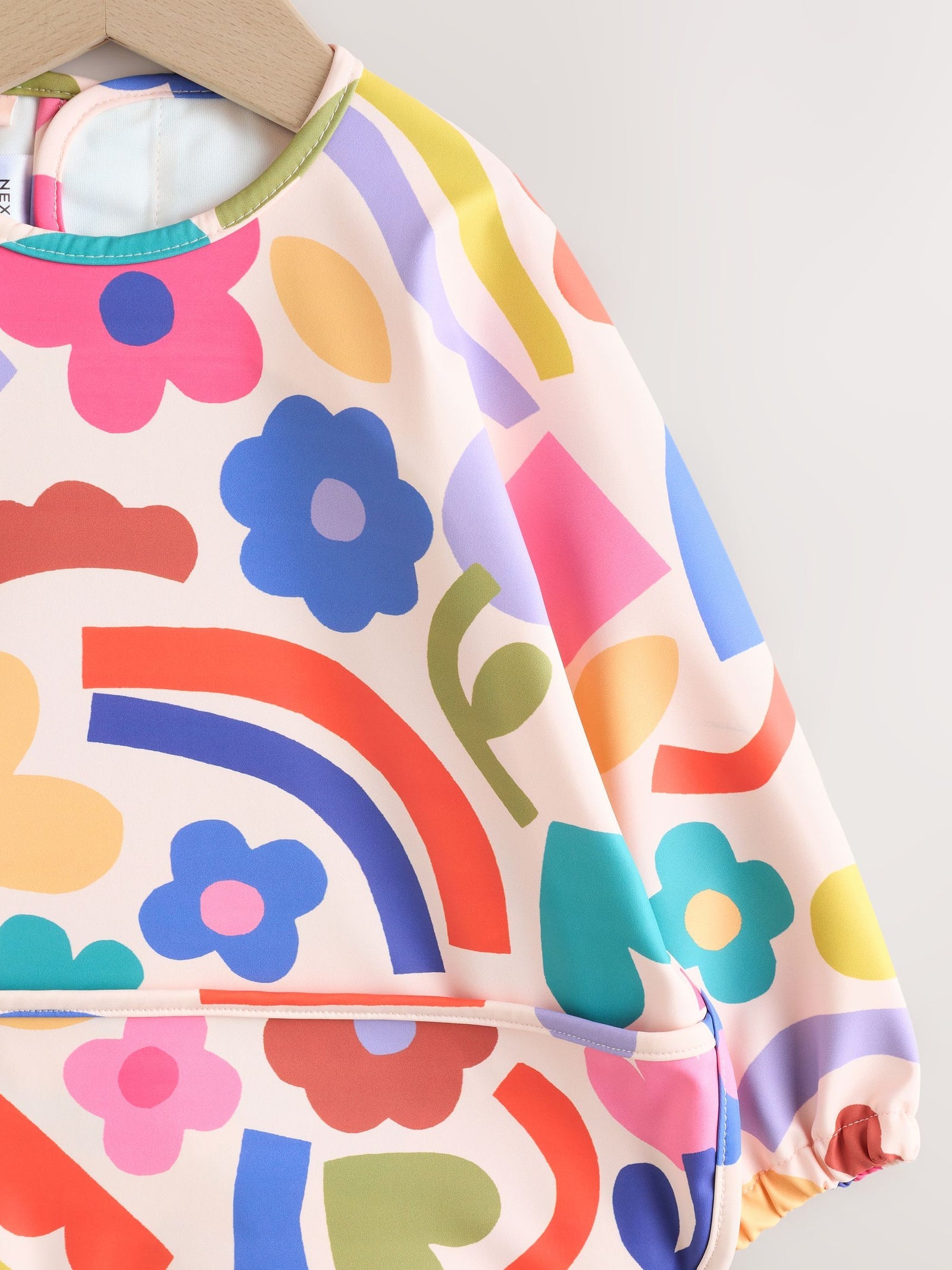 Weaning And Feeding Sleeved Bib Stampy Floral