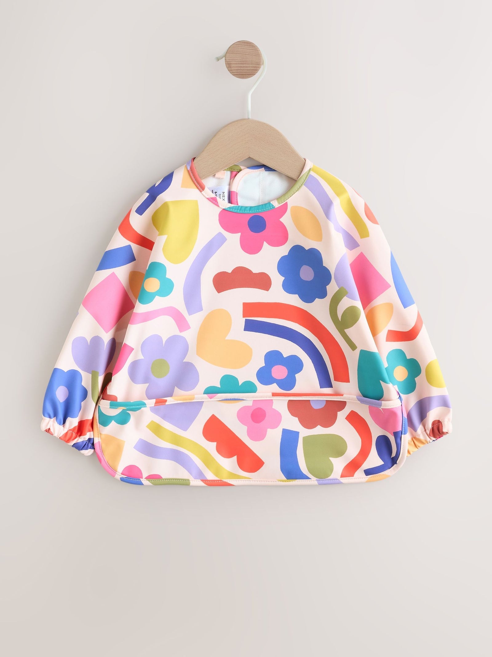 Weaning And Feeding Sleeved Bib Stampy Floral