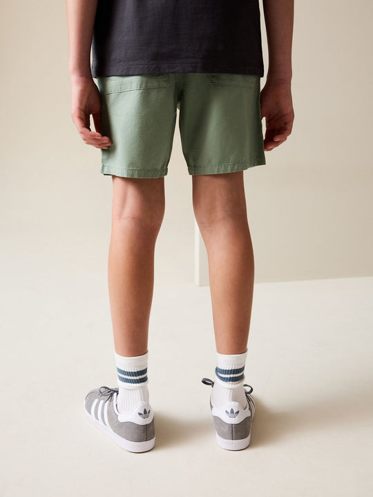Sage Green Regular Fit Shorts (3-16yrs)