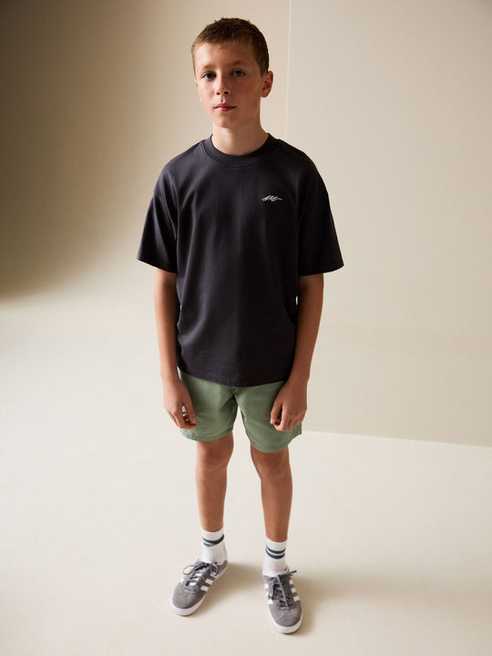 Sage Green Regular Fit Shorts (3-16yrs)