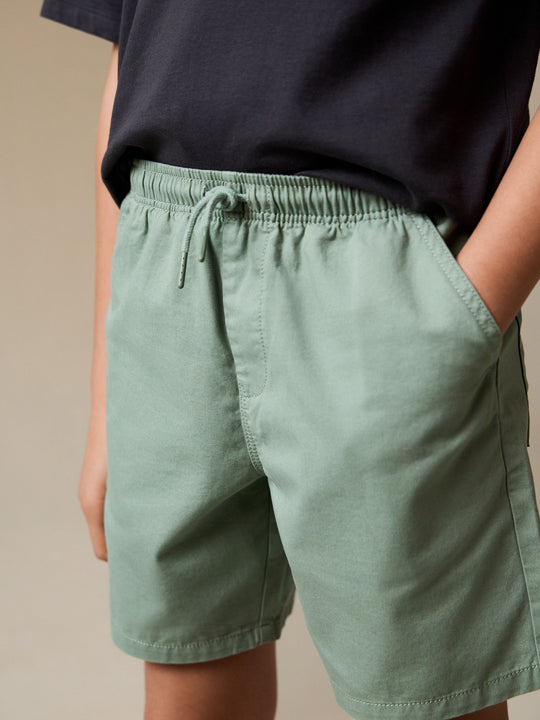 Sage Green Regular Fit Shorts (3-16yrs)