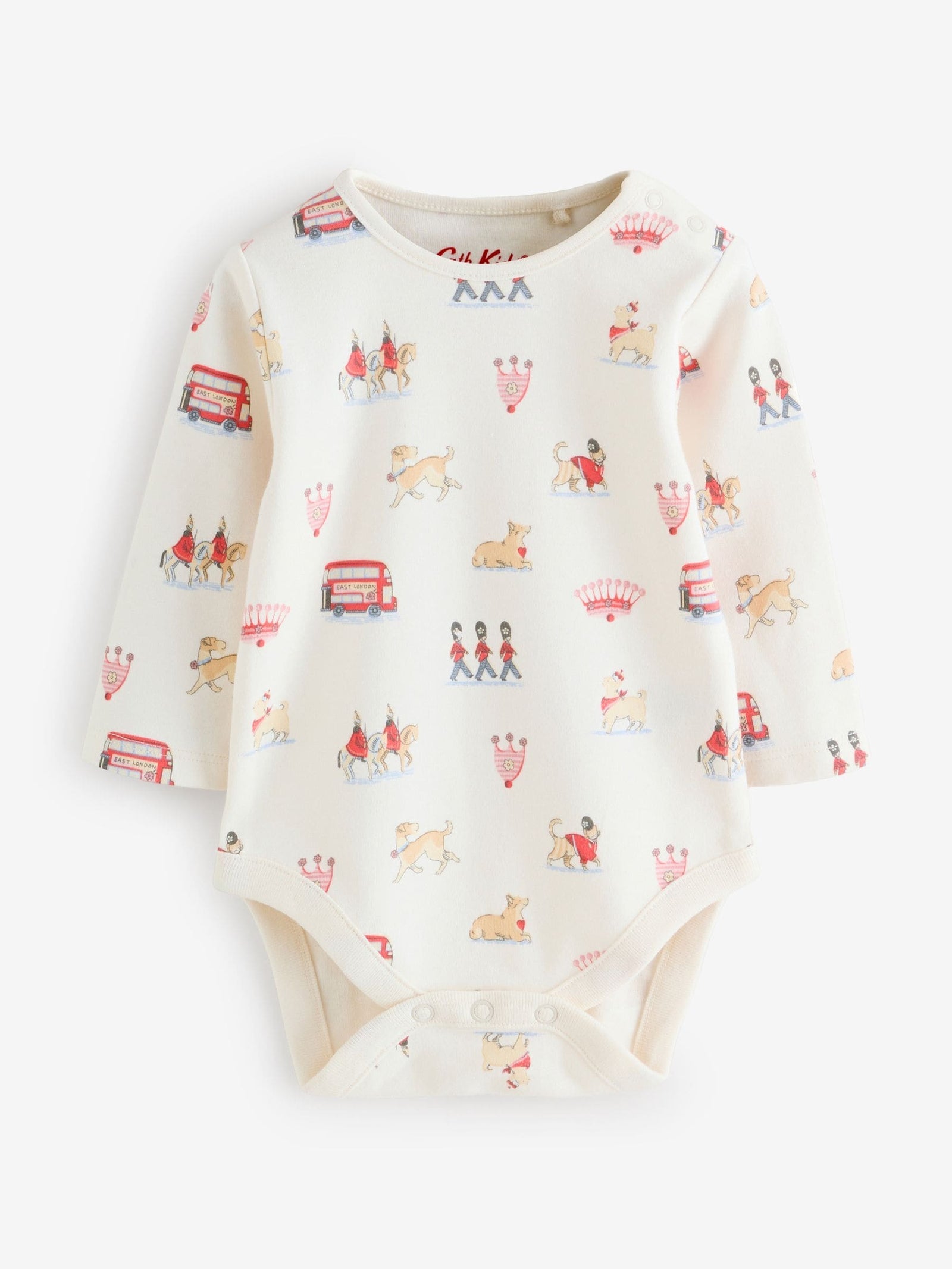 Tan Brown Cath Kidston Cord Dungaree and Bodysuit Set