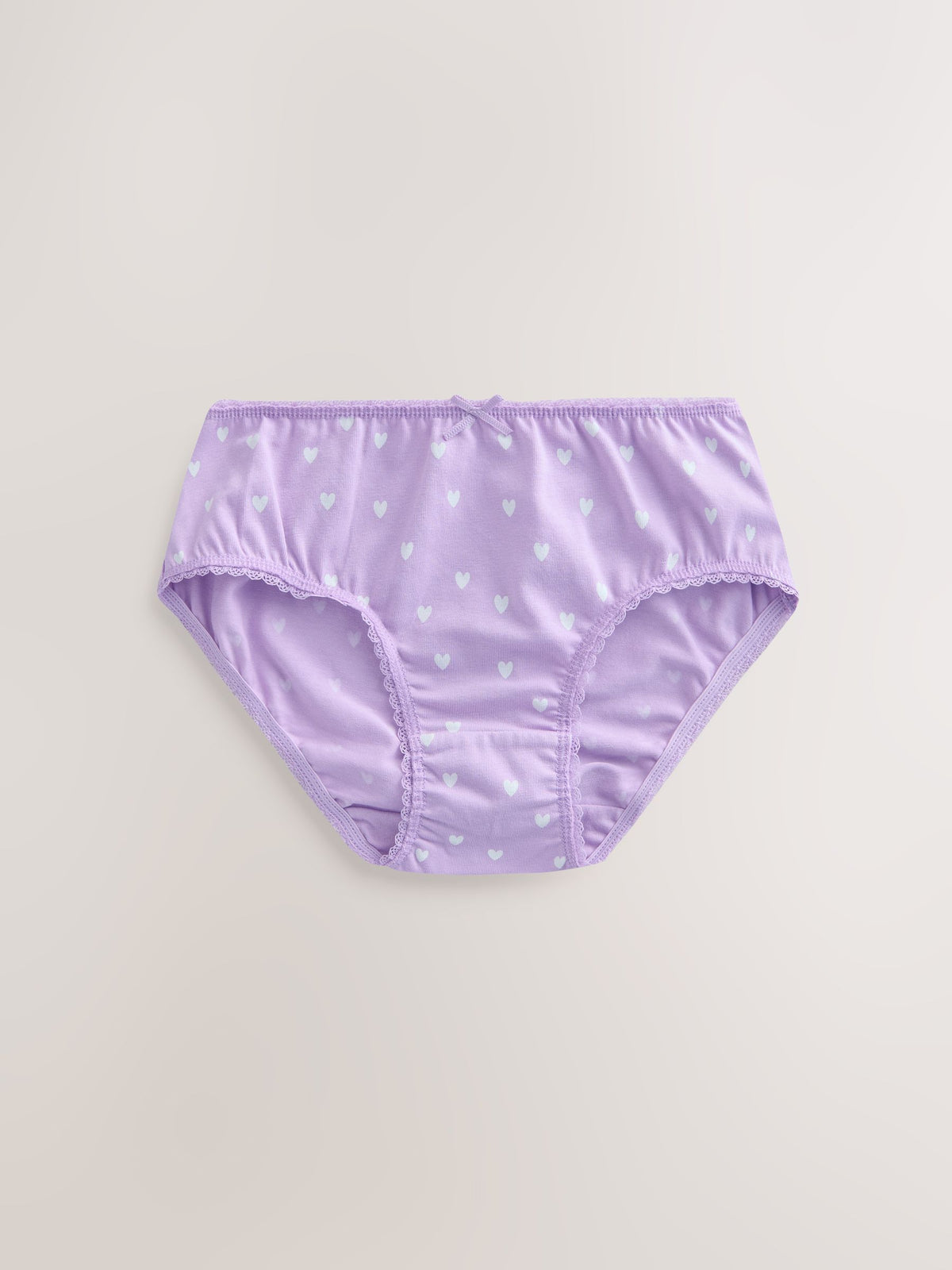 Pink/ Purple Bow Briefs 10 Pack (1.5-16yrs)