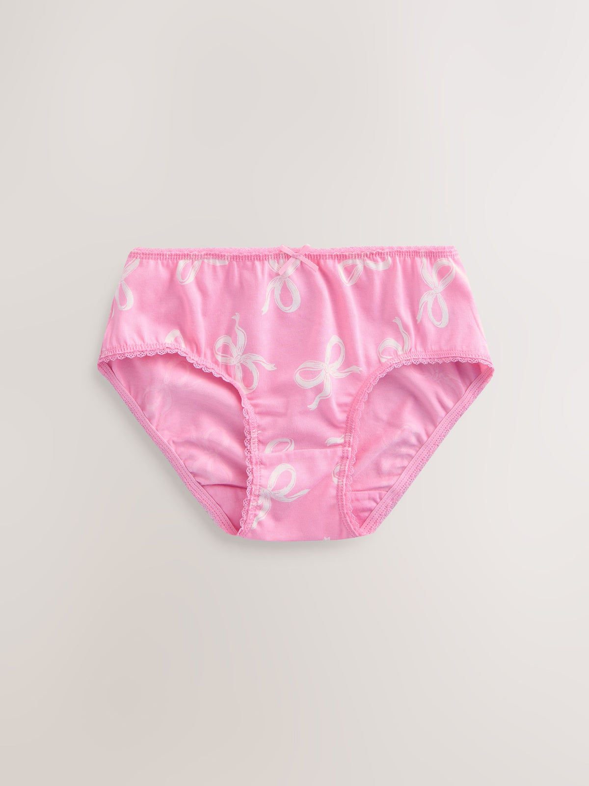 Pink/ Purple Bow Briefs 10 Pack (1.5-16yrs)