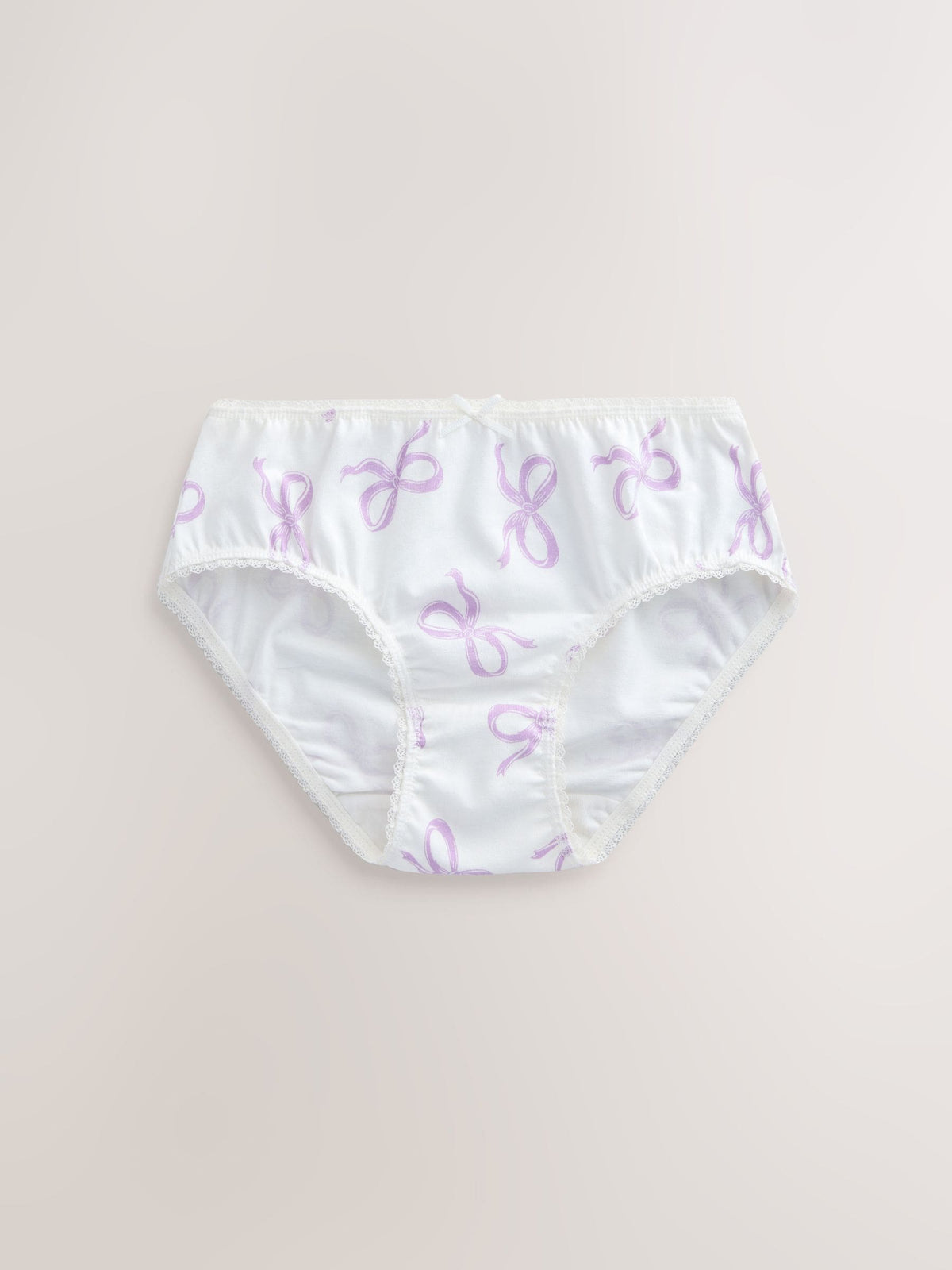 Pink/ Purple Bow Briefs 10 Pack (1.5-16yrs)