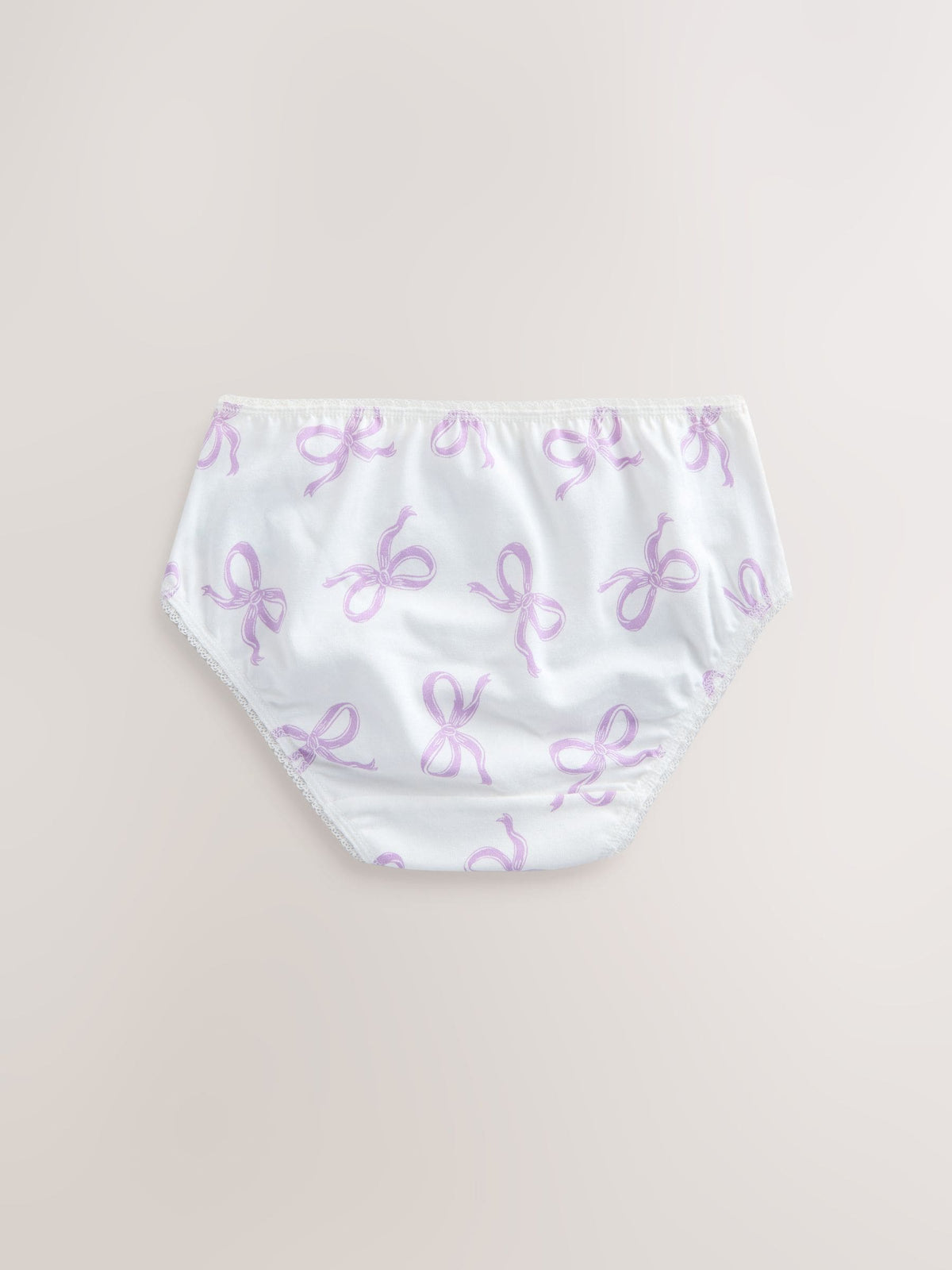 Pink/ Purple Bow Briefs 10 Pack (1.5-16yrs)