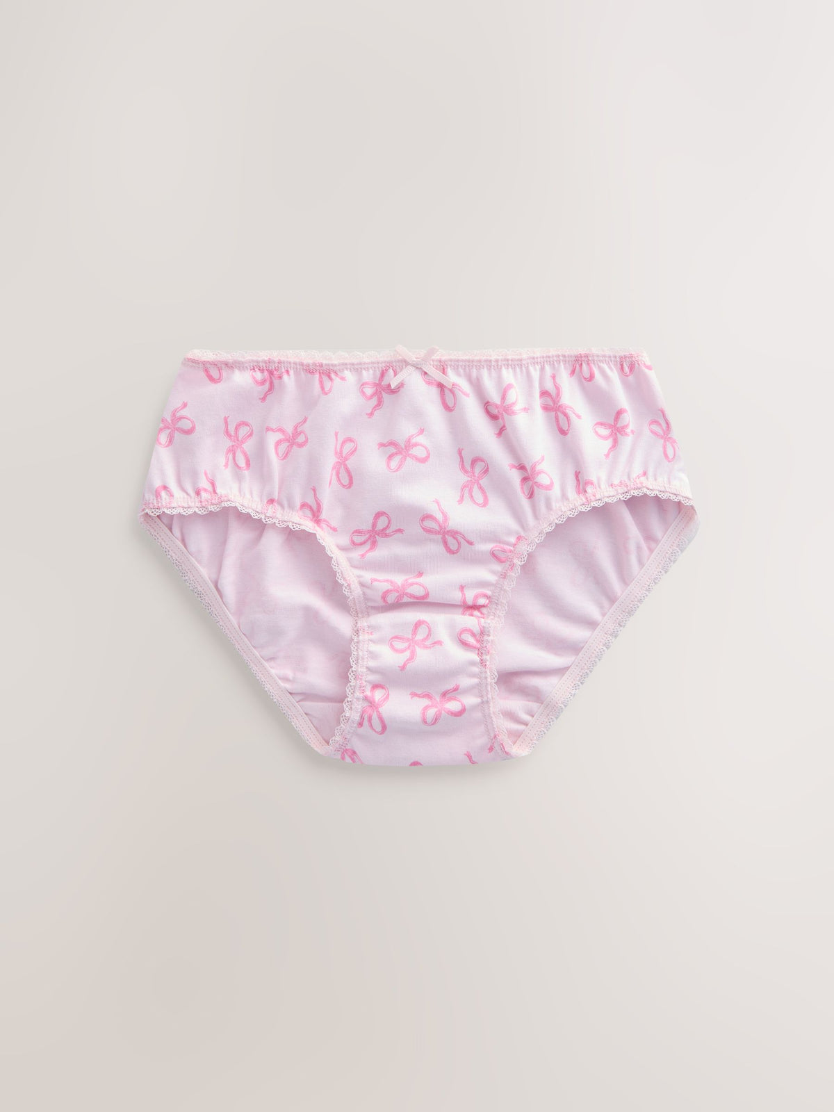 Pink/ Purple Bow Briefs 10 Pack (1.5-16yrs)