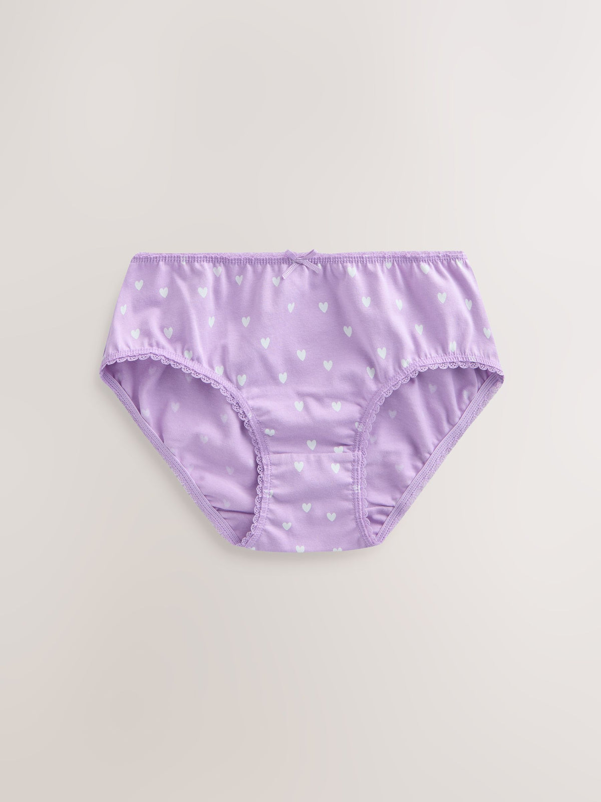 Pink/ Purple Bow Briefs 10 Pack (1.5-16yrs)