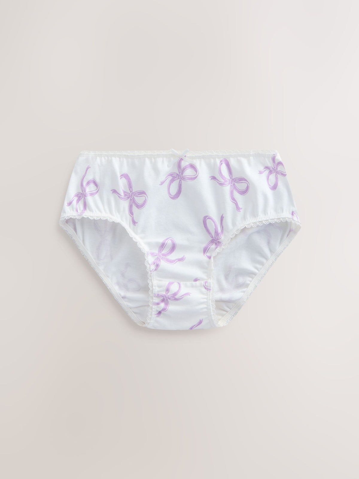 Pink/ Purple Bow Briefs 10 Pack (1.5-16yrs)