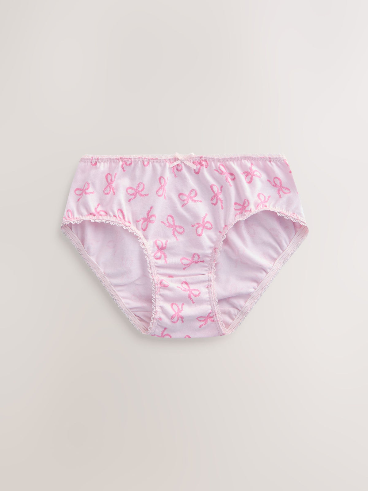 Pink/ Purple Bow Briefs 10 Pack (1.5-16yrs)