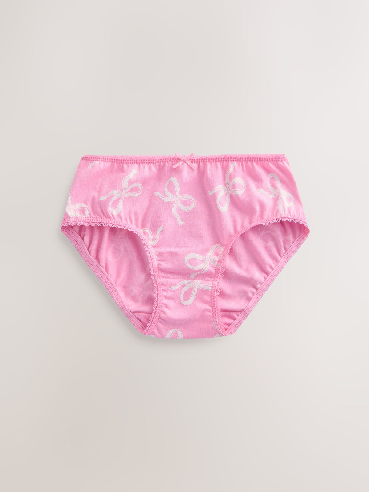 Pink/ Purple Bow Briefs 10 Pack (1.5-16yrs)