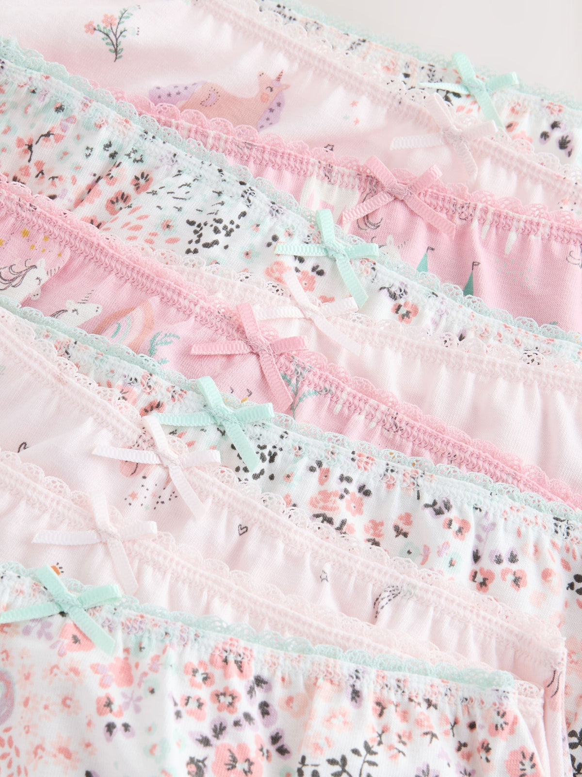 Pink Unicorn Briefs 10 Pack (1.5-16yrs)