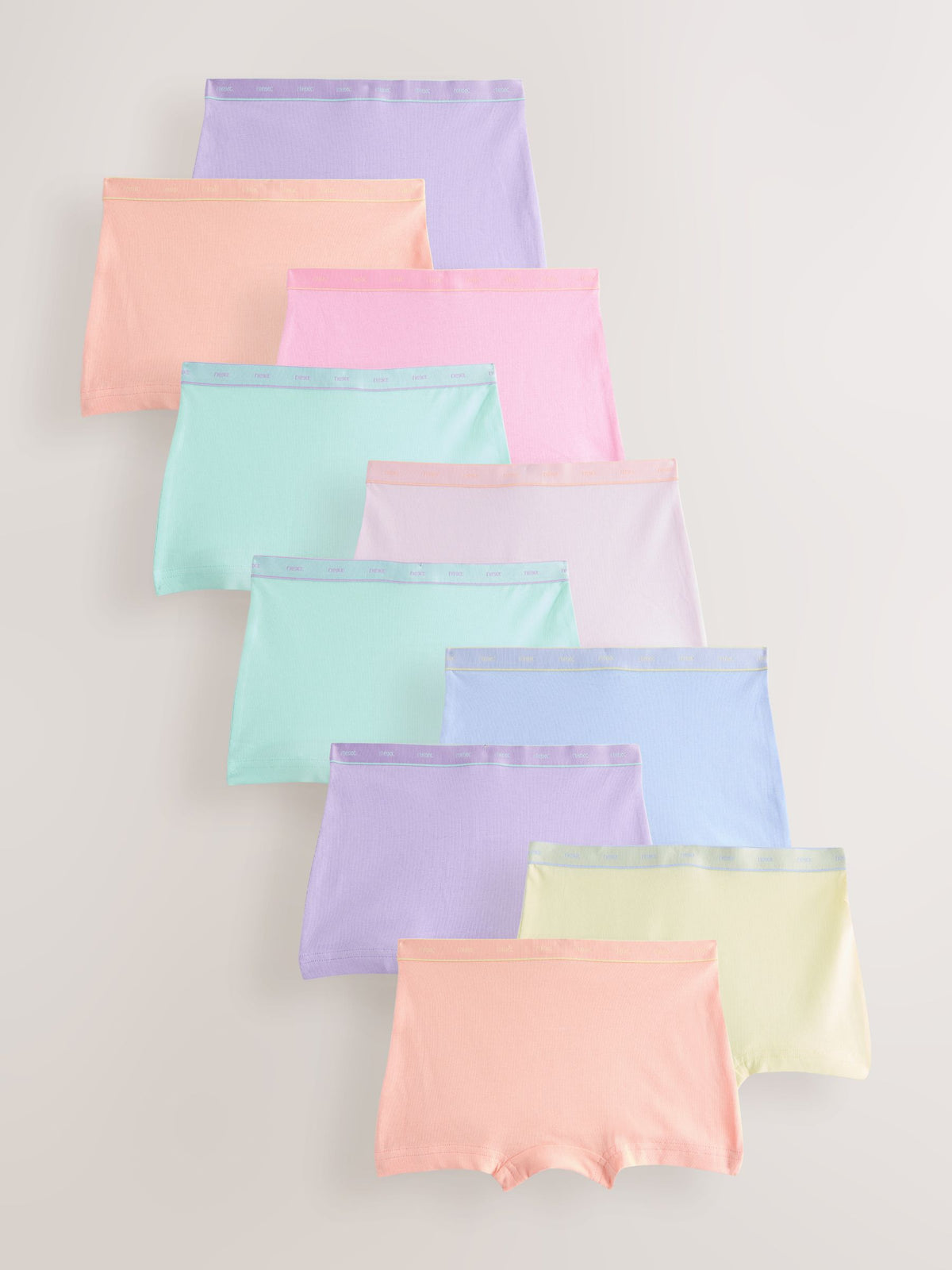 Orange Pastel/Pink Short Briefs 10 Pack (2-16yrs)