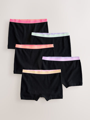 Black Short Briefs 5 Pack (2-16yrs)