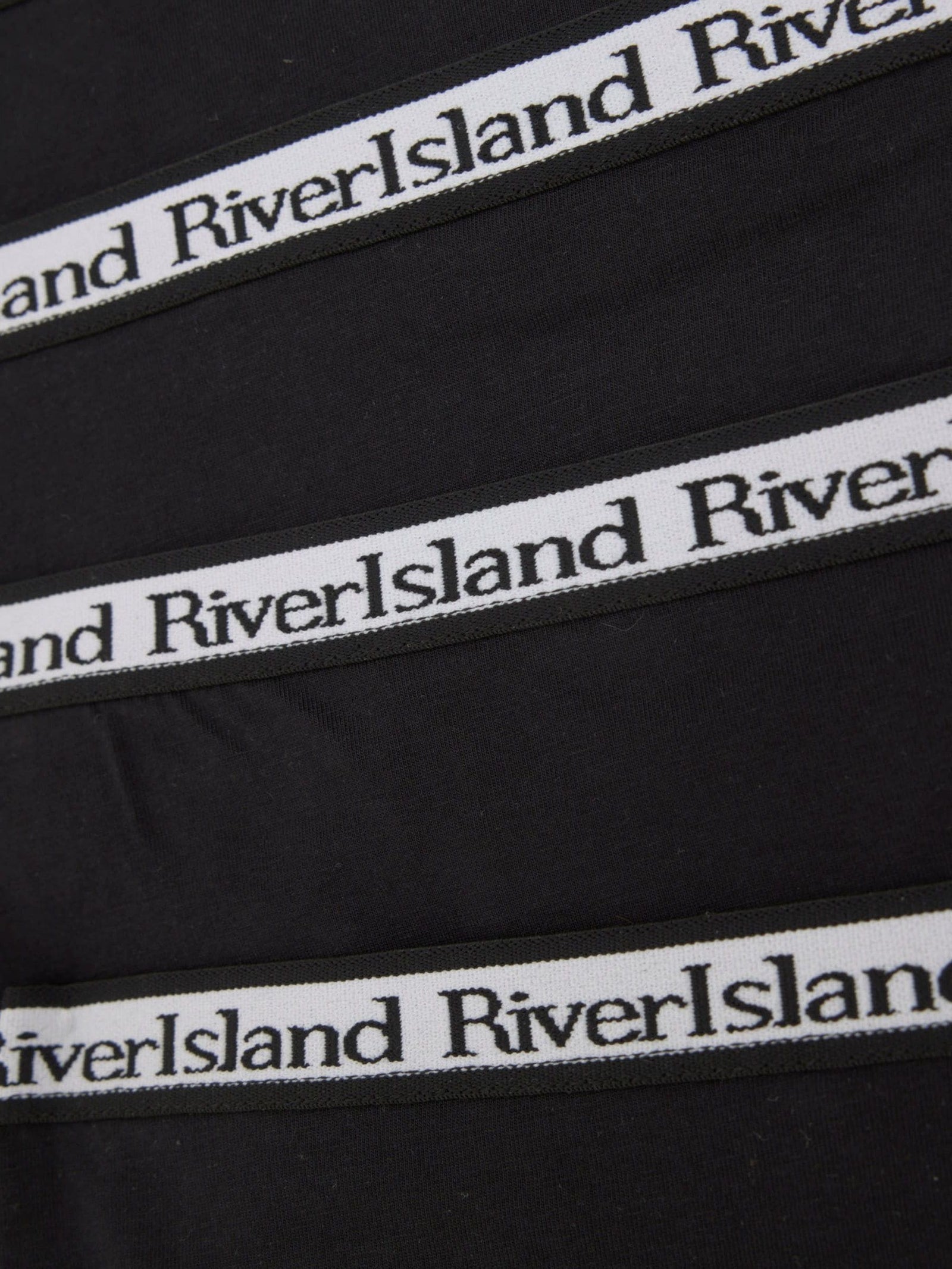 River Island Black Girls Hipster Briefs 5 Pack
