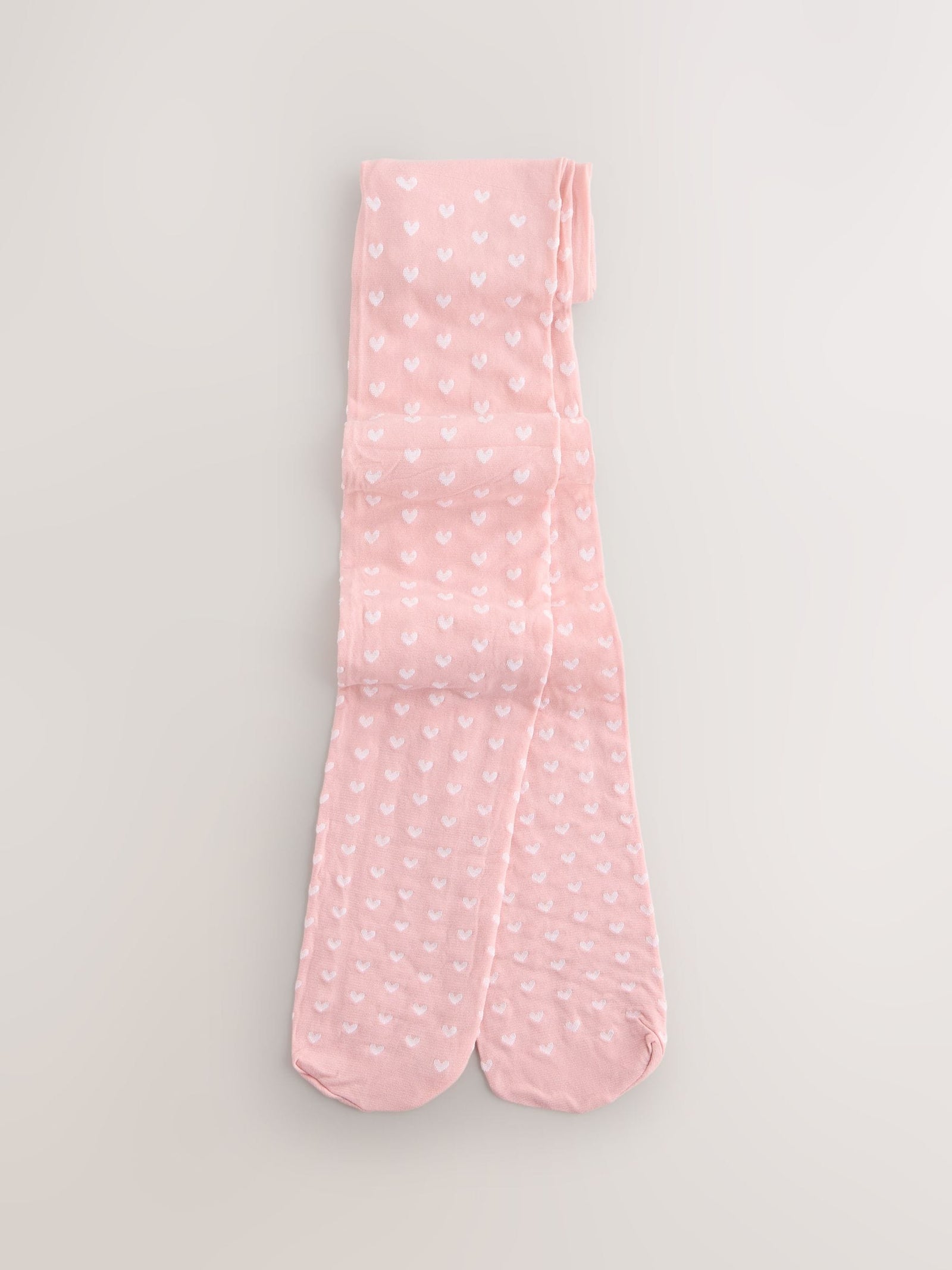 Light Pink 40 Denier Heart Tights